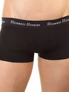Хлопковые хипсы с гульфиком черного цвета Romeo Rossi RTRR365-102